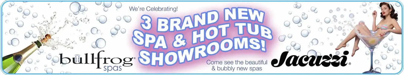 3 Brand New Spa & Hot Tub Showrooms
